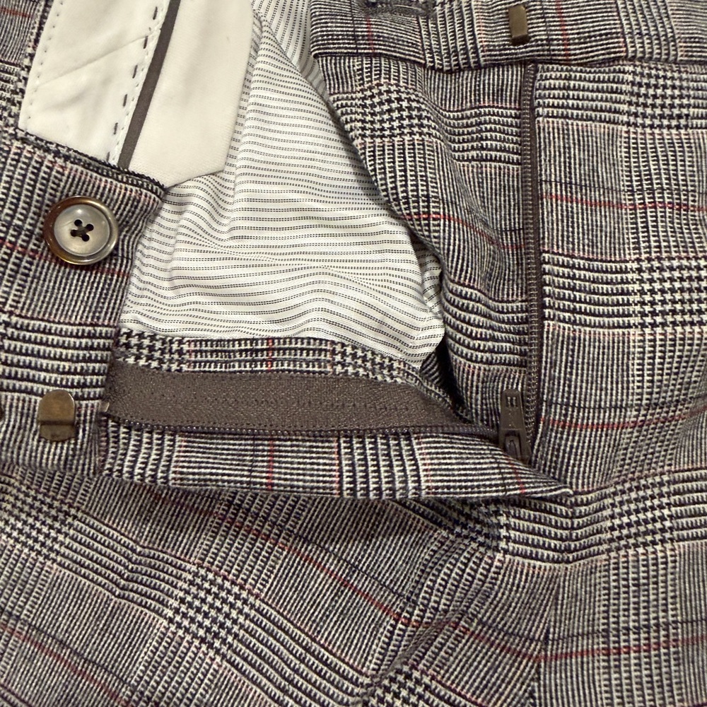 Massimo Dutti Gray Plaid Women's Blazer & Trousers - Picture 13 of 15